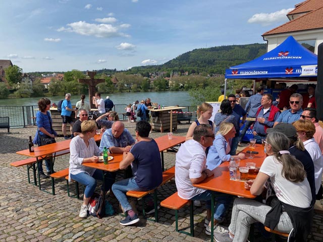 Eindrücke vom ersten «Brugge-Cup» bei der Holzbrücke in Stein/Bad Säckingen. Foto: Sonja Fasler