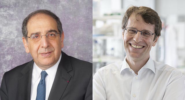 José-Alain Sahel (links) und Botond Roska (rechts). Fotos: zVg