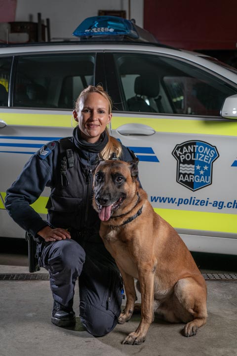 Diensthund «Nacho». Foto: Polizei Aargau 