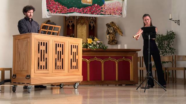 Benedetta Ceron am Zink und Alberto Gaspardo an der Orgel boten Überraschendes. Foto: zVg