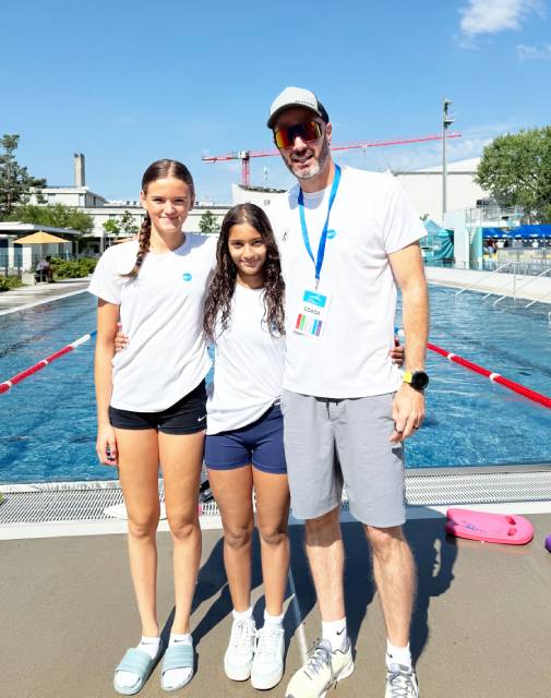 Malin Borel, Lamar Horani, Tobias Gros (von links)